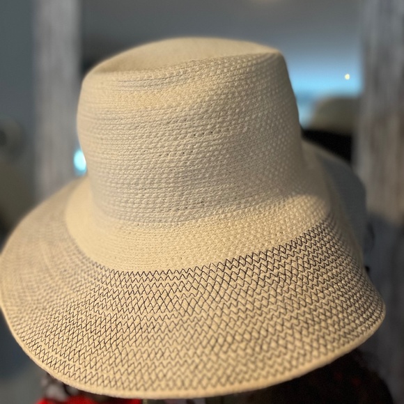 J. Crew White Sun Hat - Picture 1 of 7